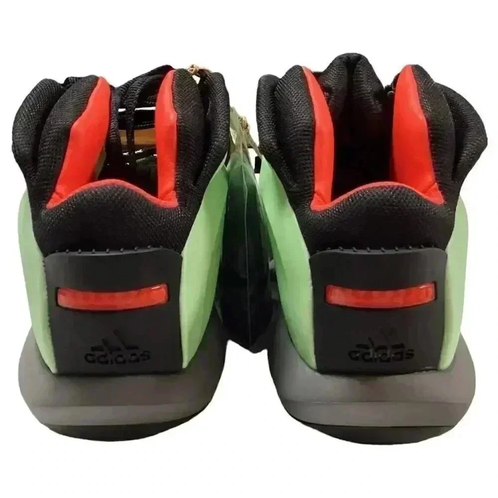 Adidas Crazy 1 Mens 10.5 Green Silver Black Orange Basketball Shoes Kobe Retro
